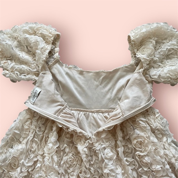 The Post Cream Floral Design Dress - Picture 4 of 4